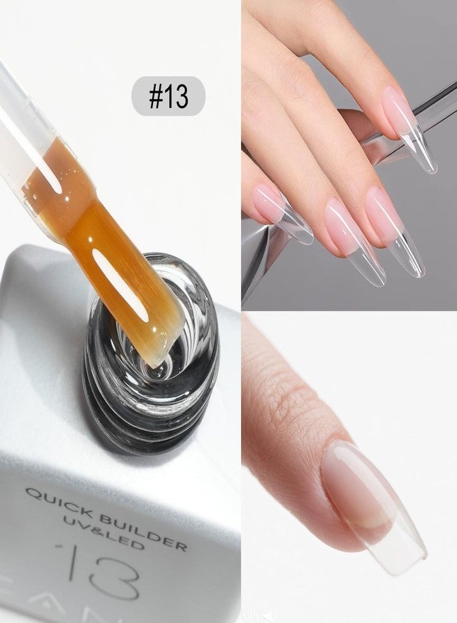 CANNI Quick Builder Nail Gel for Nails – 9ML Clear Soak-Off Nail Strengthening Gel for Apex Building DIY UV LED Manicure - Image 2